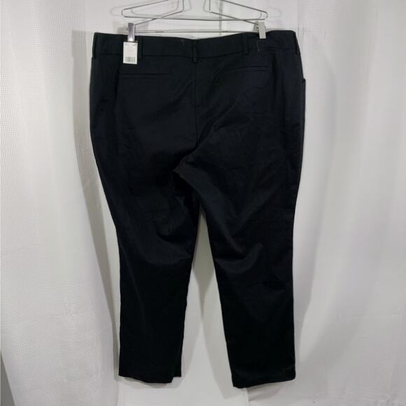 NWT! LEE! BLACK STRAIGHT LEG, MID-RISE CLASSIC WRINKLE FREE PANTS! SZ 24W - Picture 5 of 11